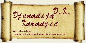 Đenadija Karadžić vizit kartica